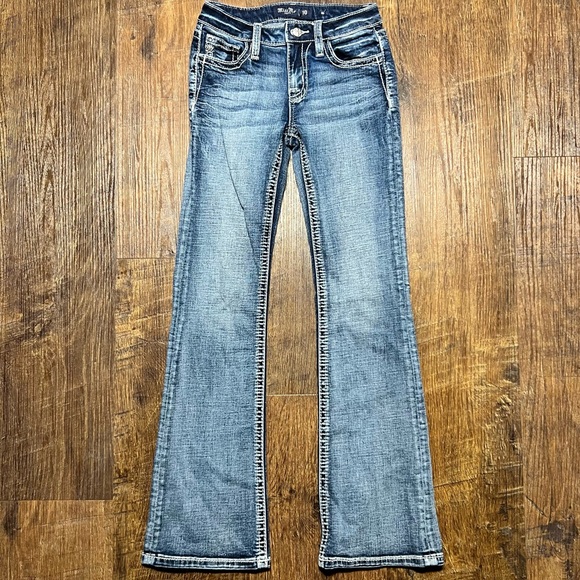 Girls Miss Me Mid-Rise Bootcut Jeans - Size 10 Long - Picture 2 of 8
